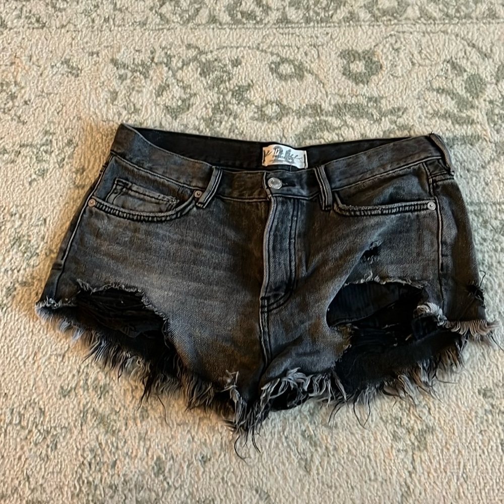Free people jean shorts